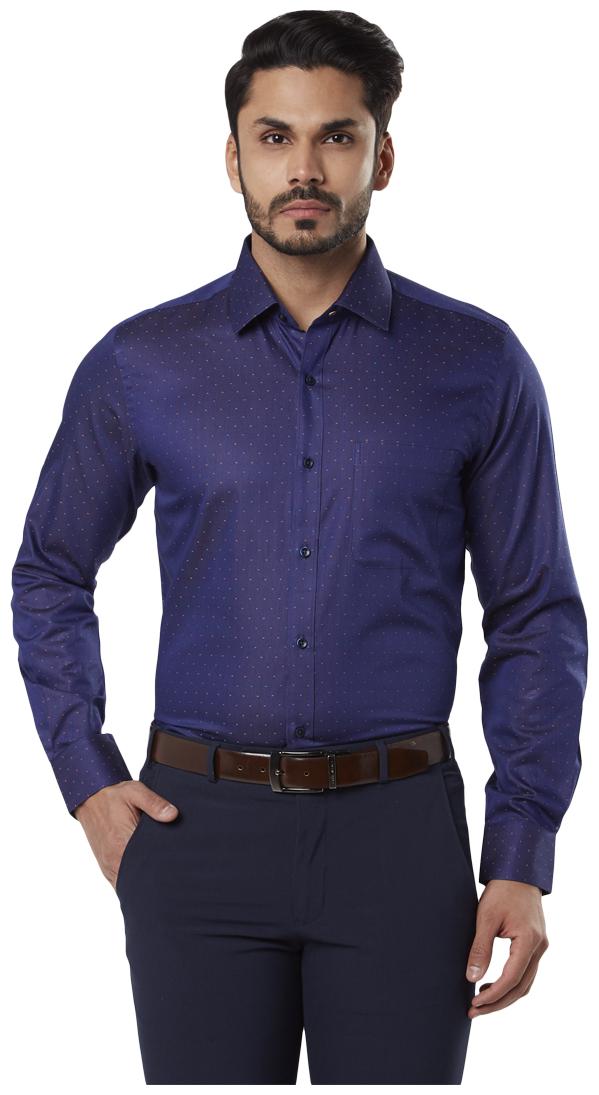 

Raymond Men Regular fit Formal Shirt - Blue