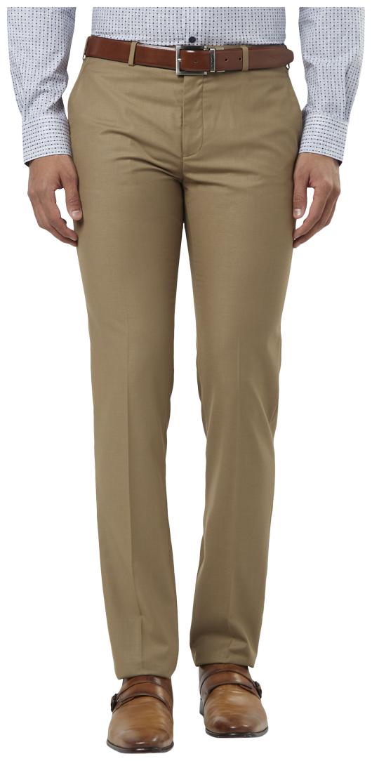 

Raymond Men Solid Slim Fit Formal Trouser - Beige