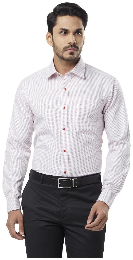 

Raymond Men Regular fit Formal Shirt - Red