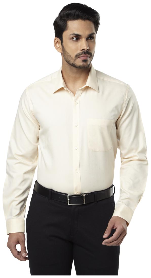 

Raymond Men Regular fit Formal Shirt - Beige
