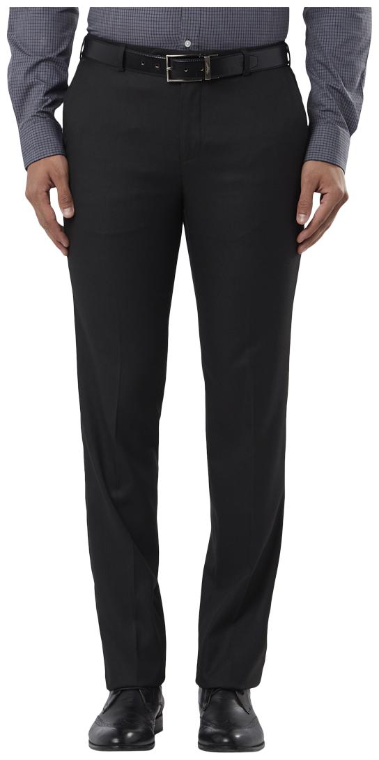 

Raymond Men Textured Slim Fit Formal Trouser - Black