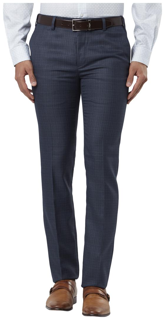 

Raymond Men Textured Slim Fit Formal Trouser - Blue