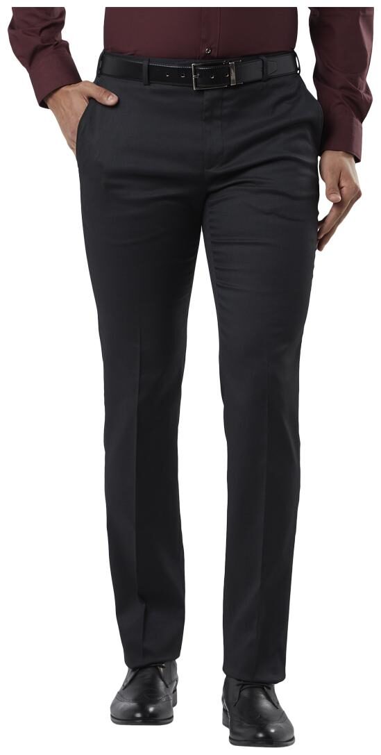

Raymond Men Textured Slim Fit Formal Trouser - Blue