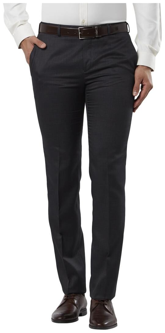 

Raymond Men Textured Slim Fit Formal Trouser - Blue