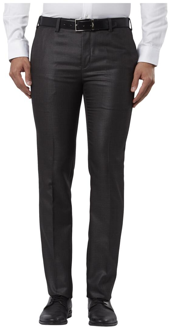 

Raymond Men Textured Slim Fit Formal Trouser - Grey
