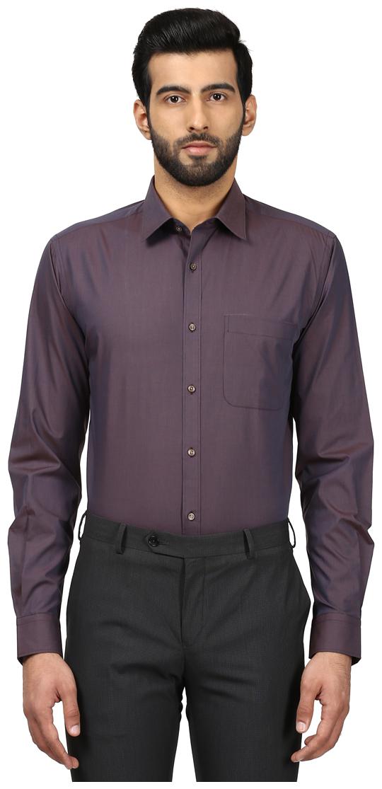 

Raymond Men Slim fit Formal Shirt - Purple