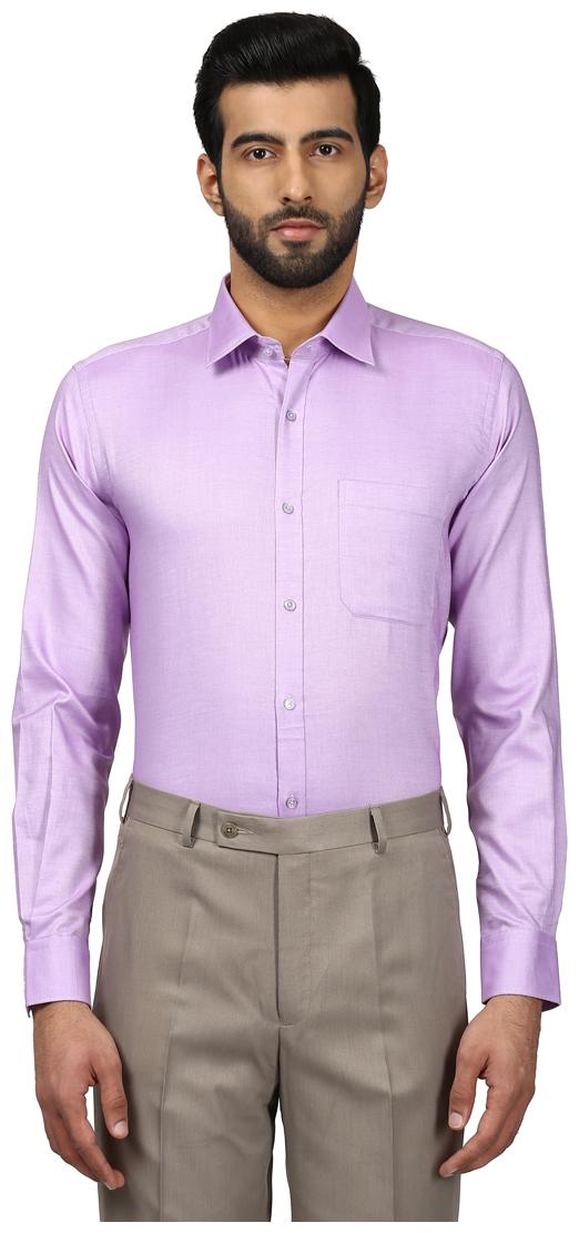 

Raymond Men Regular fit Formal Shirt - Purple