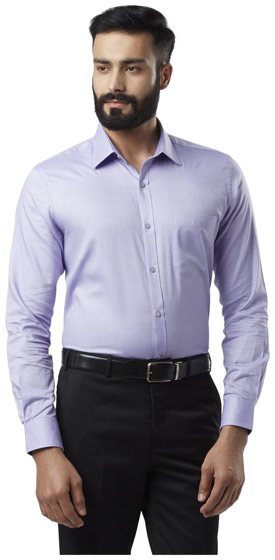 

Raymond Men Regular fit Formal Shirt - Purple