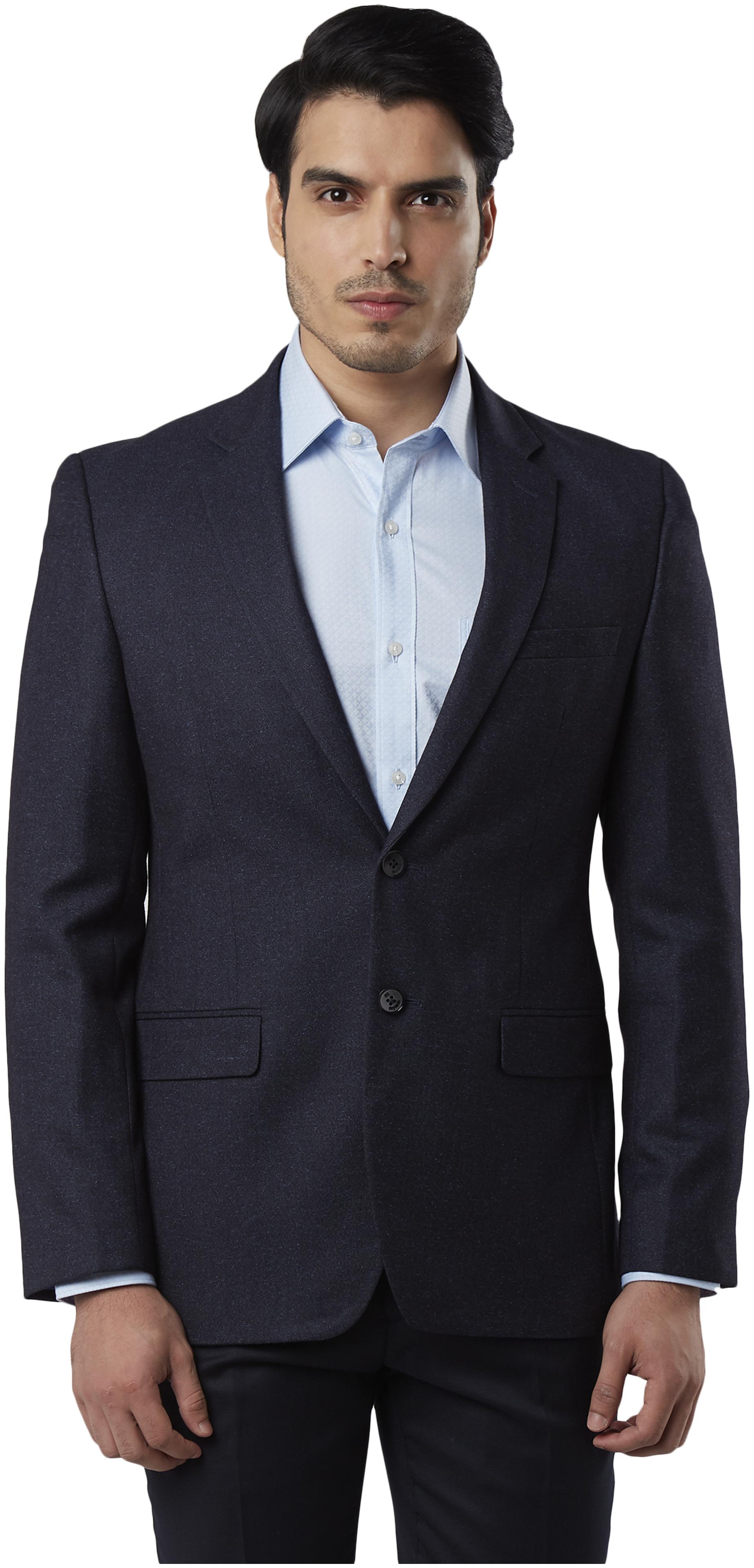 

Raymond Men Blue Solid Regular fit Single Breasted Blazer