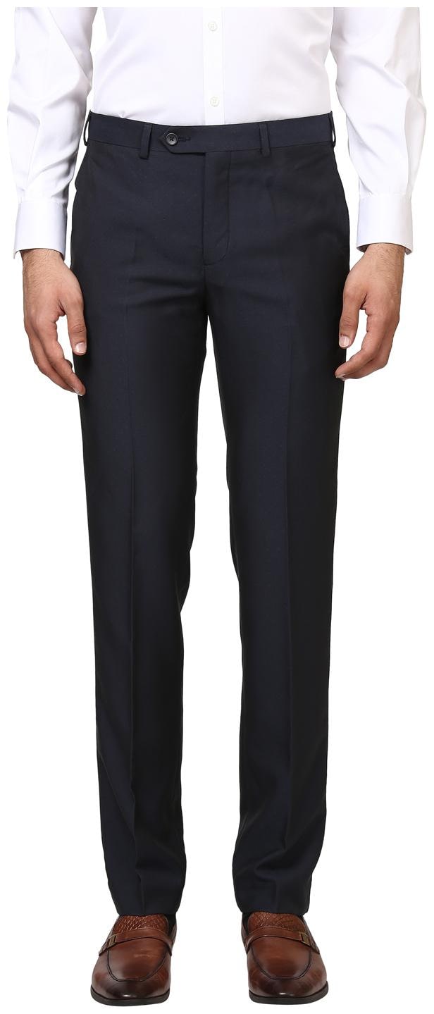 

Raymond Men Solid Slim Fit Formal Trouser - Blue
