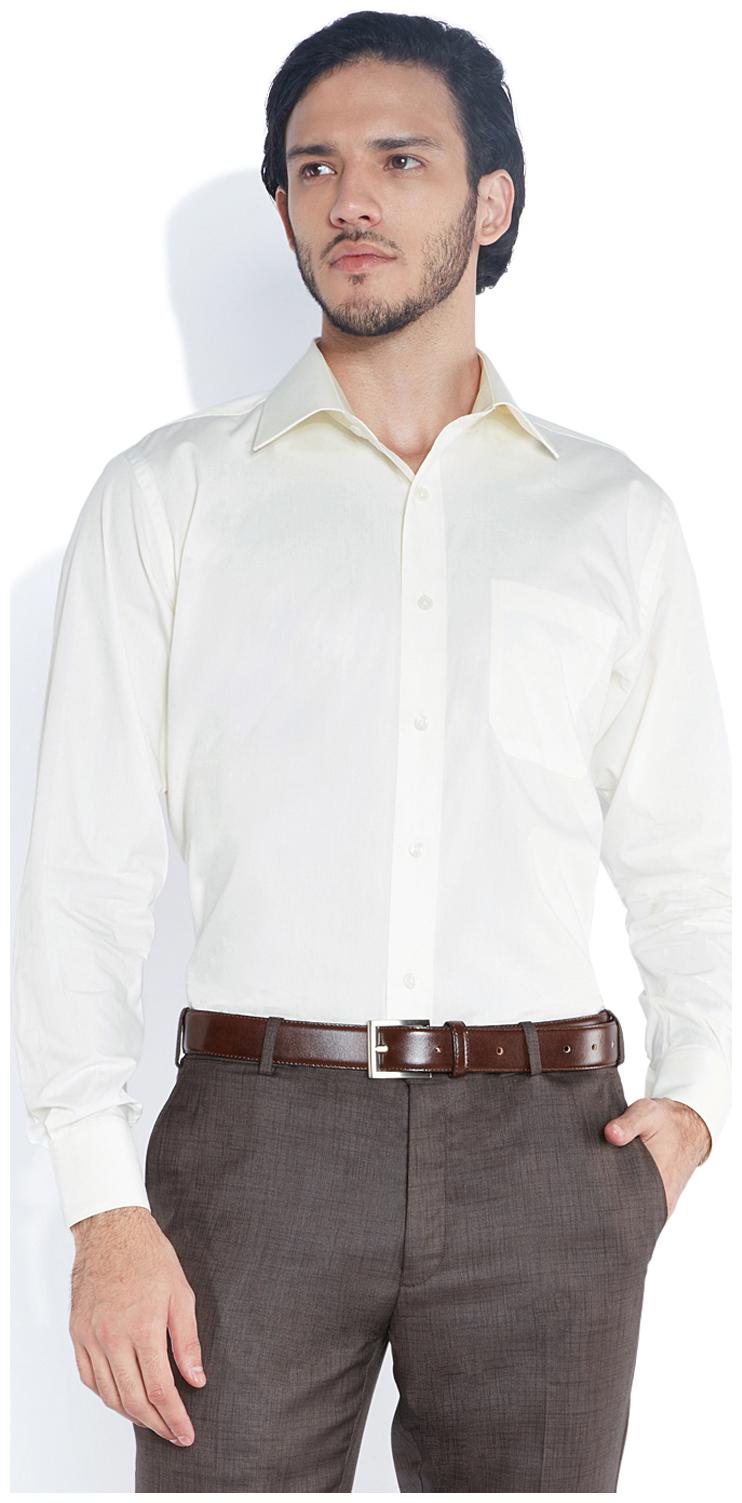 

Raymond White Cotton Regular Fit Casual Shirt