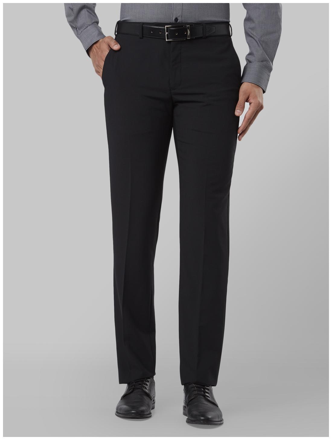 

Raymond Men Solid Regular Fit Formal Trouser - Black