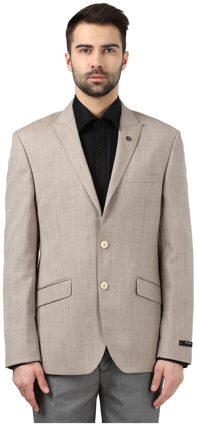 

Raymond Men Beige Solid Regular fit Single Breasted Blazer