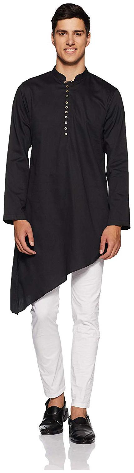 

RC Ethnic Black Solid Kurta and Pyjamas