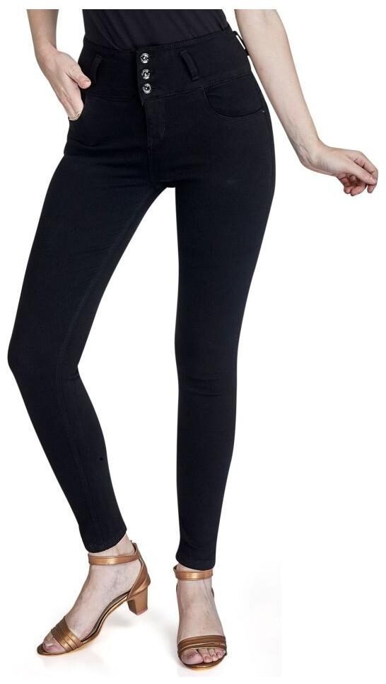 

Rea-Lize Women Black Slim fit Jeans