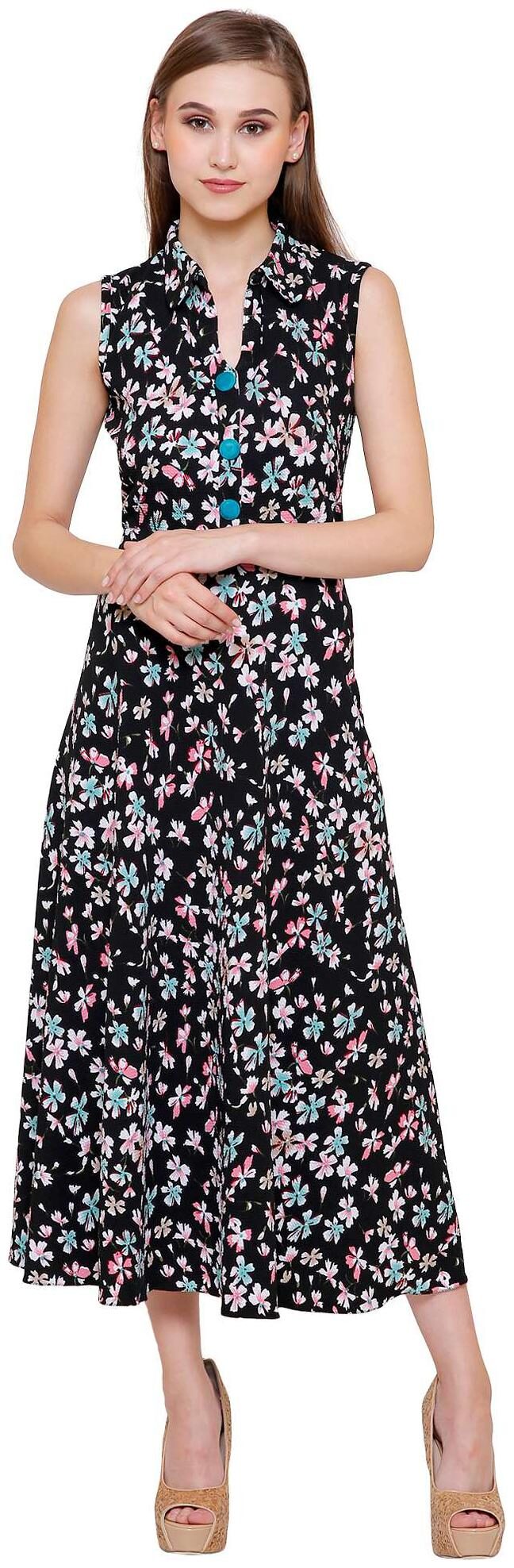 

Rebecca Black Floral A-line dress