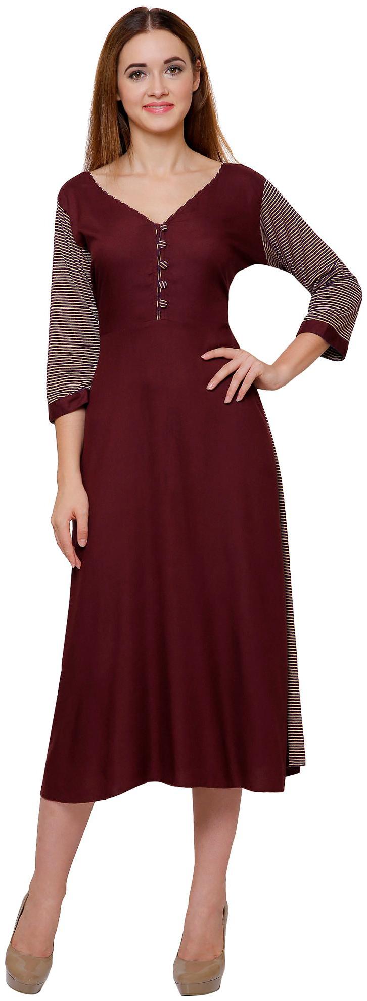 

Rebecca Rayon Fit And Flare Kurti Dress