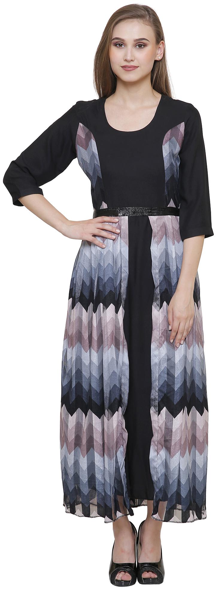 

Rebecca Black Solid Peplum dress