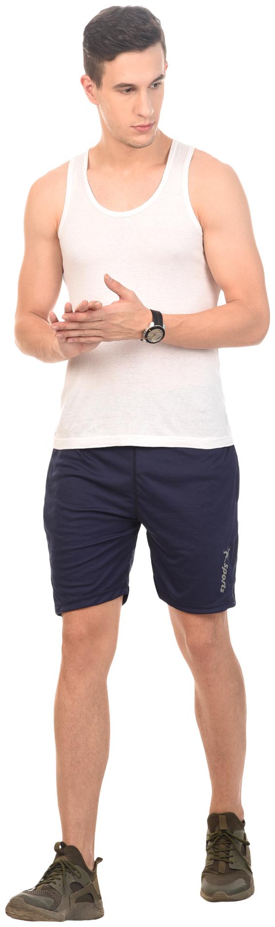 

Rebizo Men s Dobby Blue Color Shorts