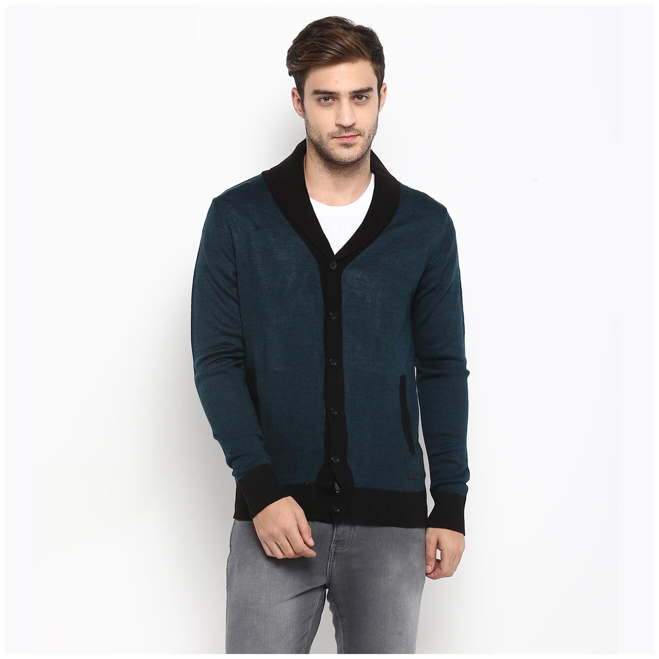 

Red Chief Acrylic Men Pullover Green