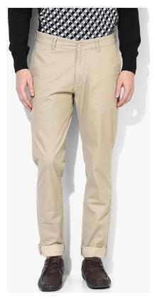 

Red Chief Beige Narrow Trousers For Men (T8560076 026)