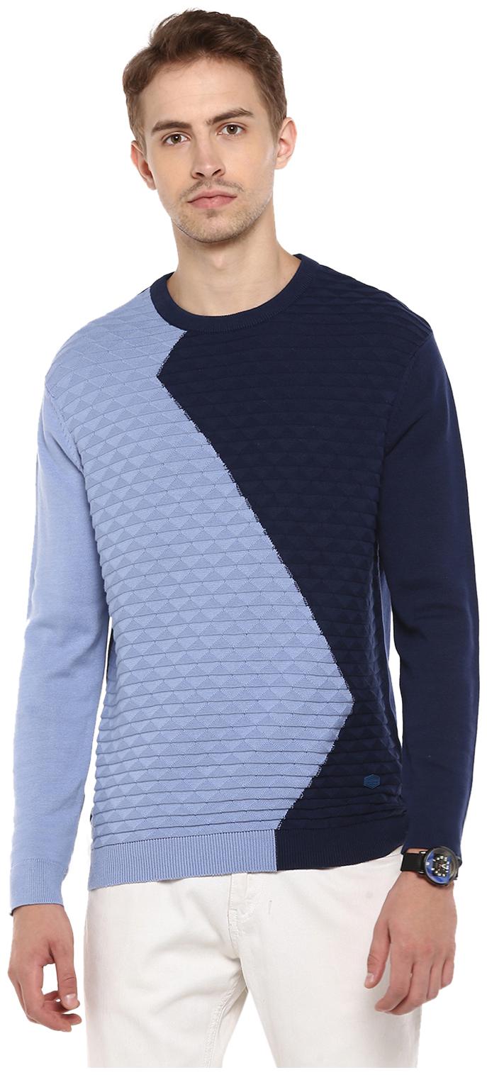 

Red Chief Men Blue Round neck Pullover