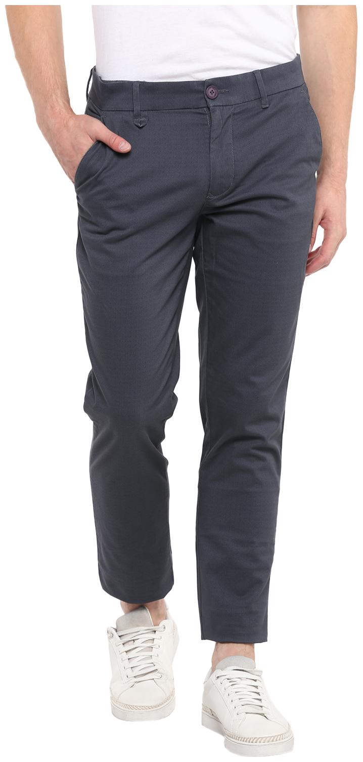 

Red Chief Men Blue Printed Regular fit Regular trousers
