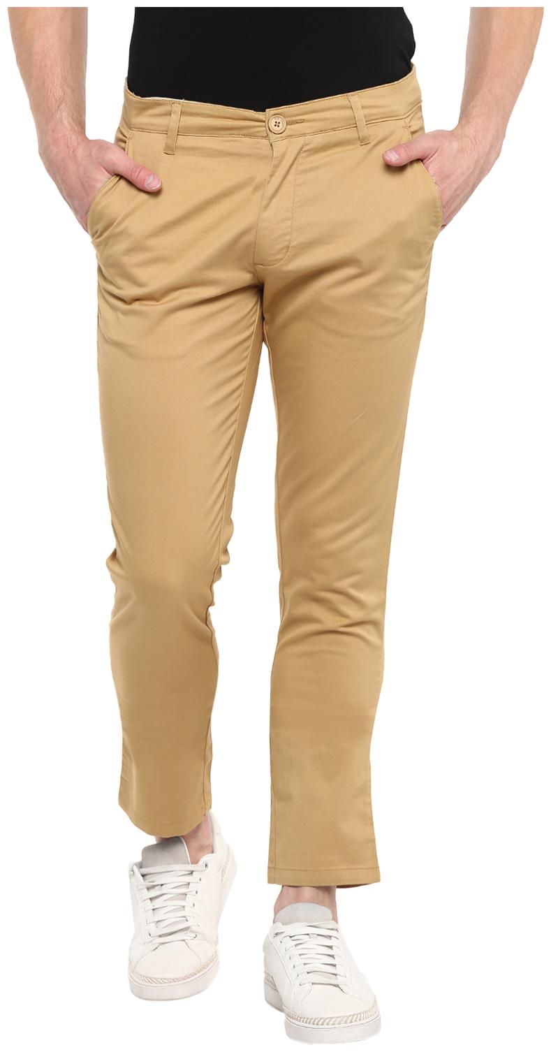 

Red Chief Men Brown Solid Regular fit Regular trousers