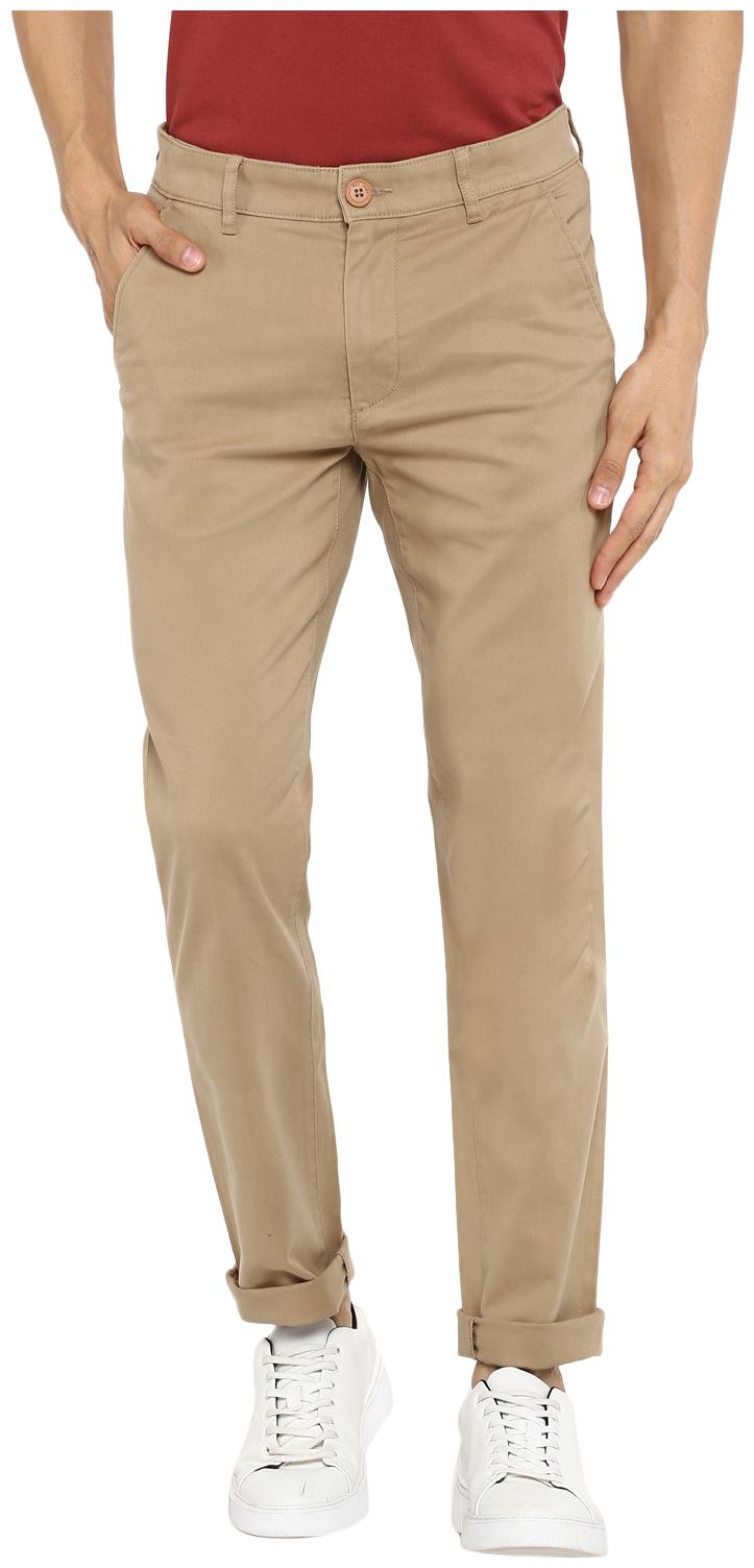 

Red Chief Men Beige Solid Regular fit Regular trousers