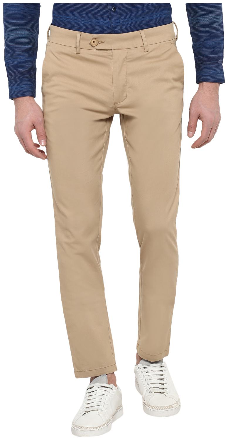 

Red Chief Men Beige Solid Regular fit Regular trousers