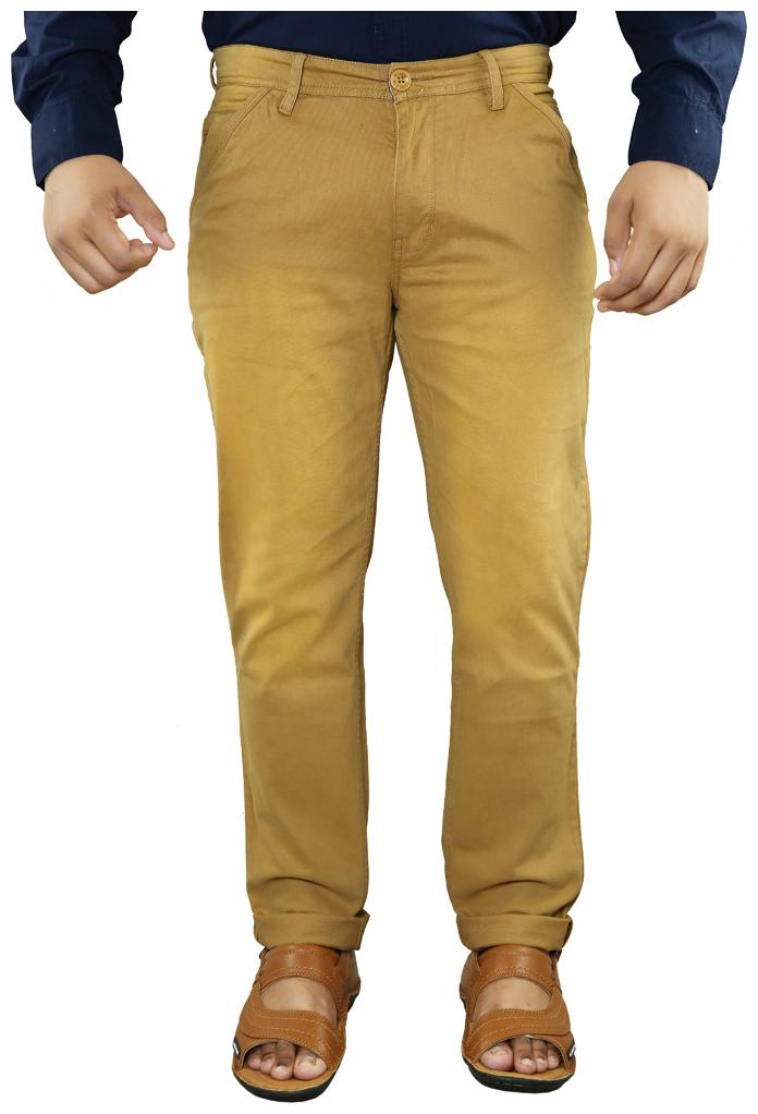 

Red Chief Men Brown Solid Regular fit Regular trousers