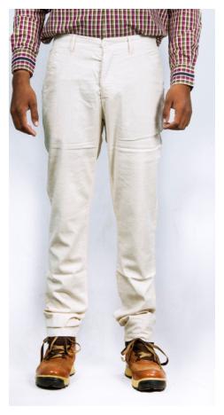 

Red Chief Men White Solid Regular fit Regular trousers