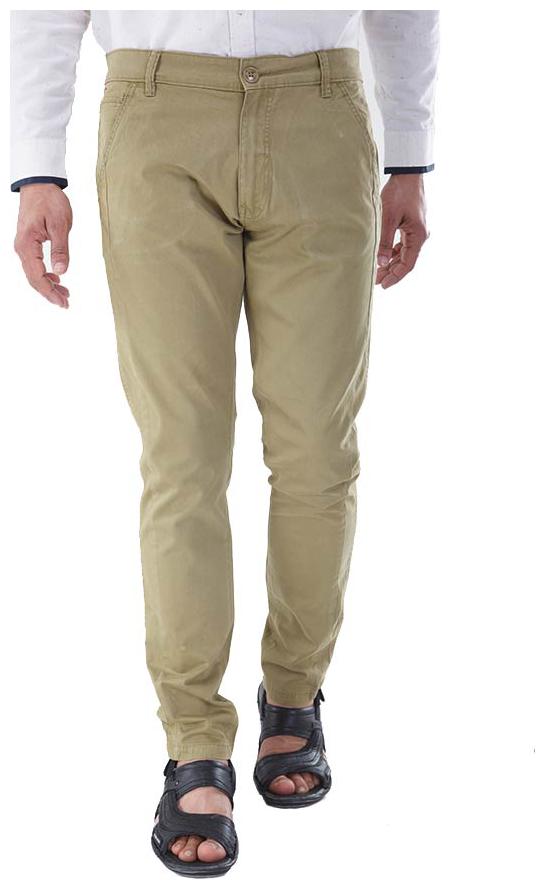 

Red Chief Men Beige Solid Regular fit Regular trousers