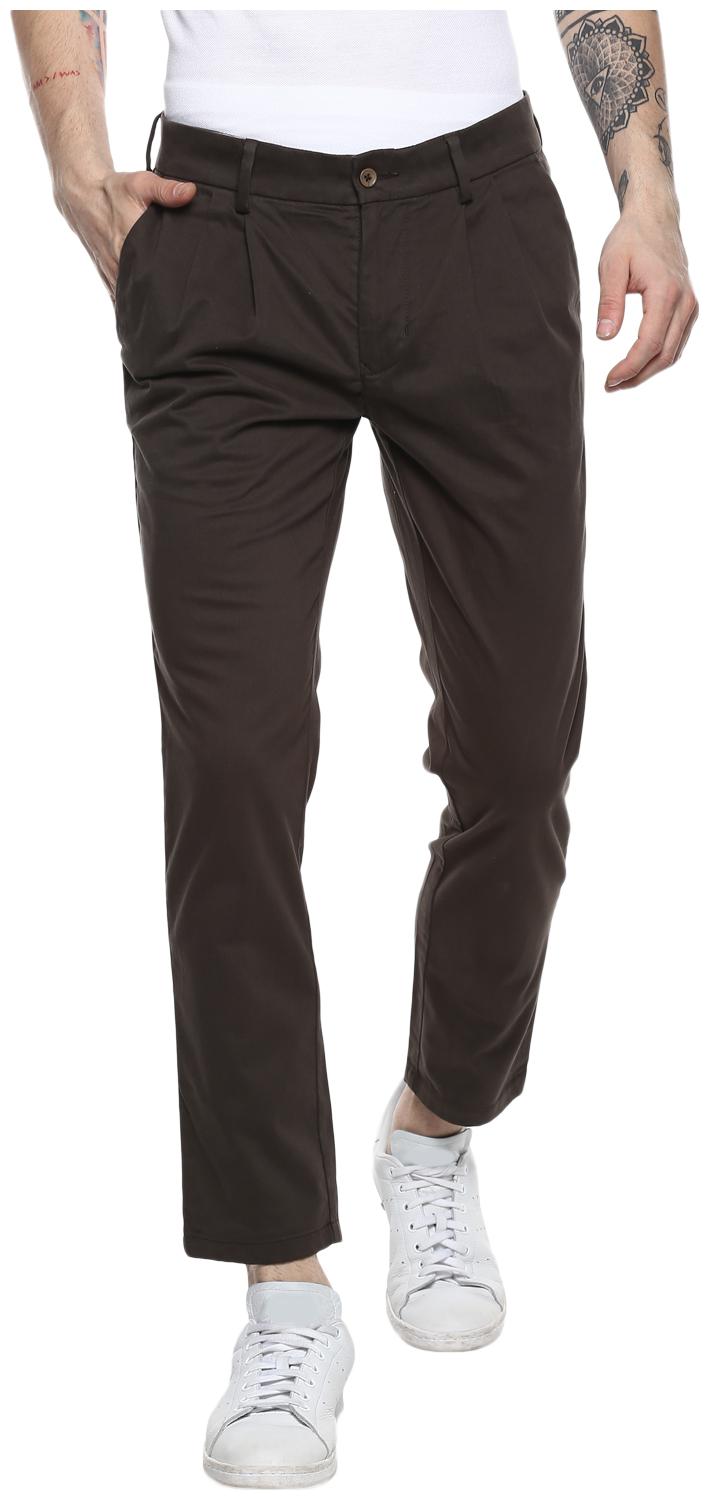 

Red Chief Men Brown Solid Regular fit Regular trousers