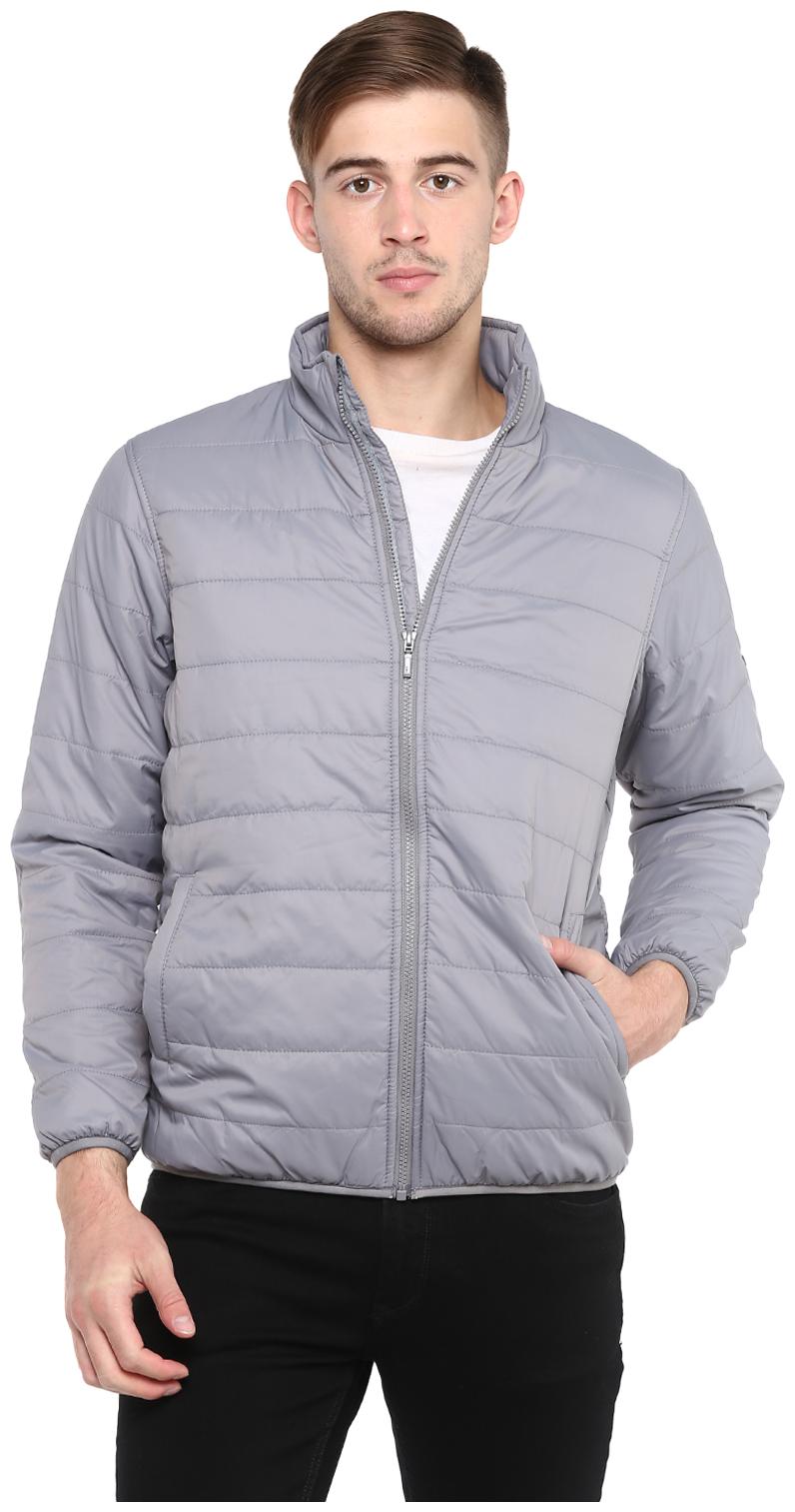 

Red Chief Men Grey Solid Bomber jacket