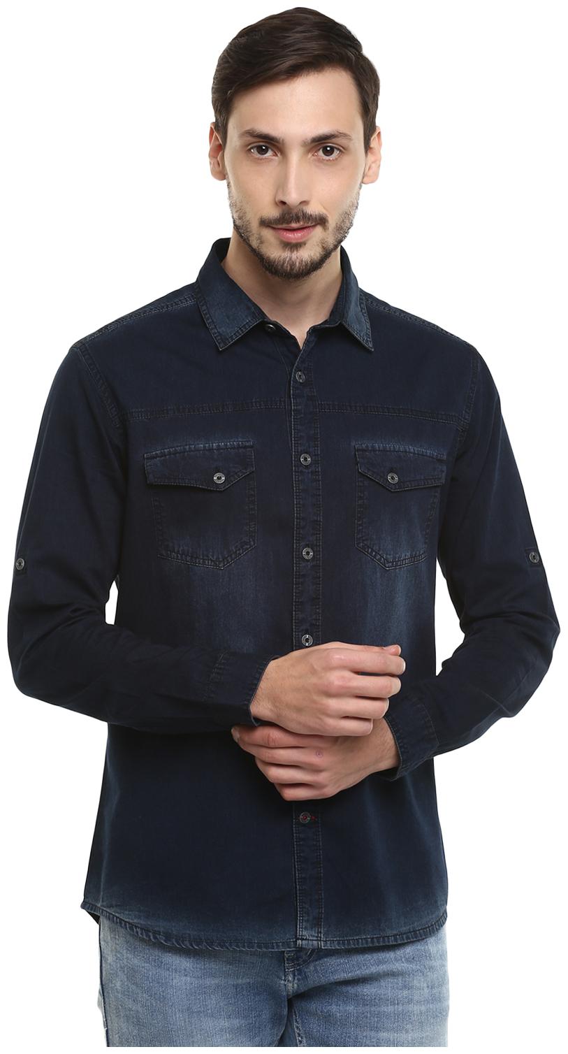 

Red Chief Men Slim fit Formal Shirt - Blue