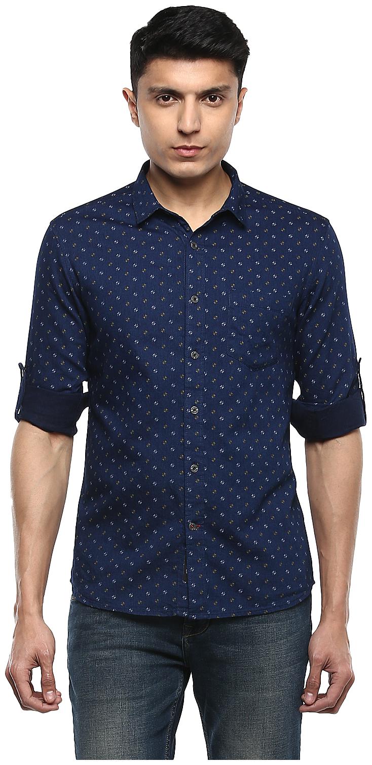

Red Chief Men Slim fit Formal Shirt - Blue