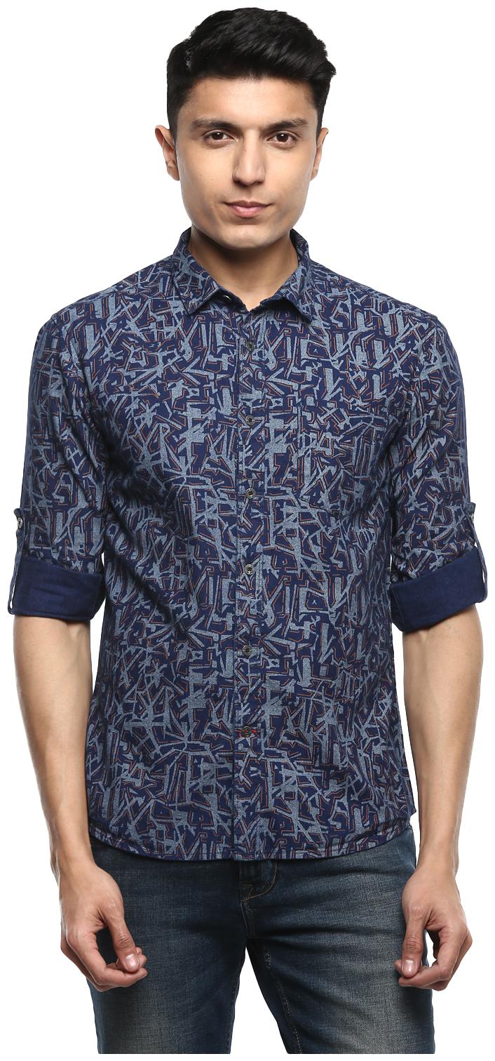 

Red Chief Men Slim fit Formal Shirt - Blue