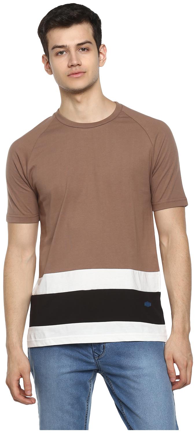 

Red Chief Men Beige Regular fit Cotton Round neck T-Shirt - Pack Of 1