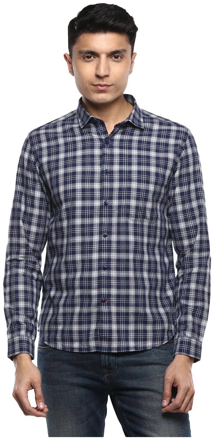 

Red Chief Men Slim fit Formal Shirt - Blue