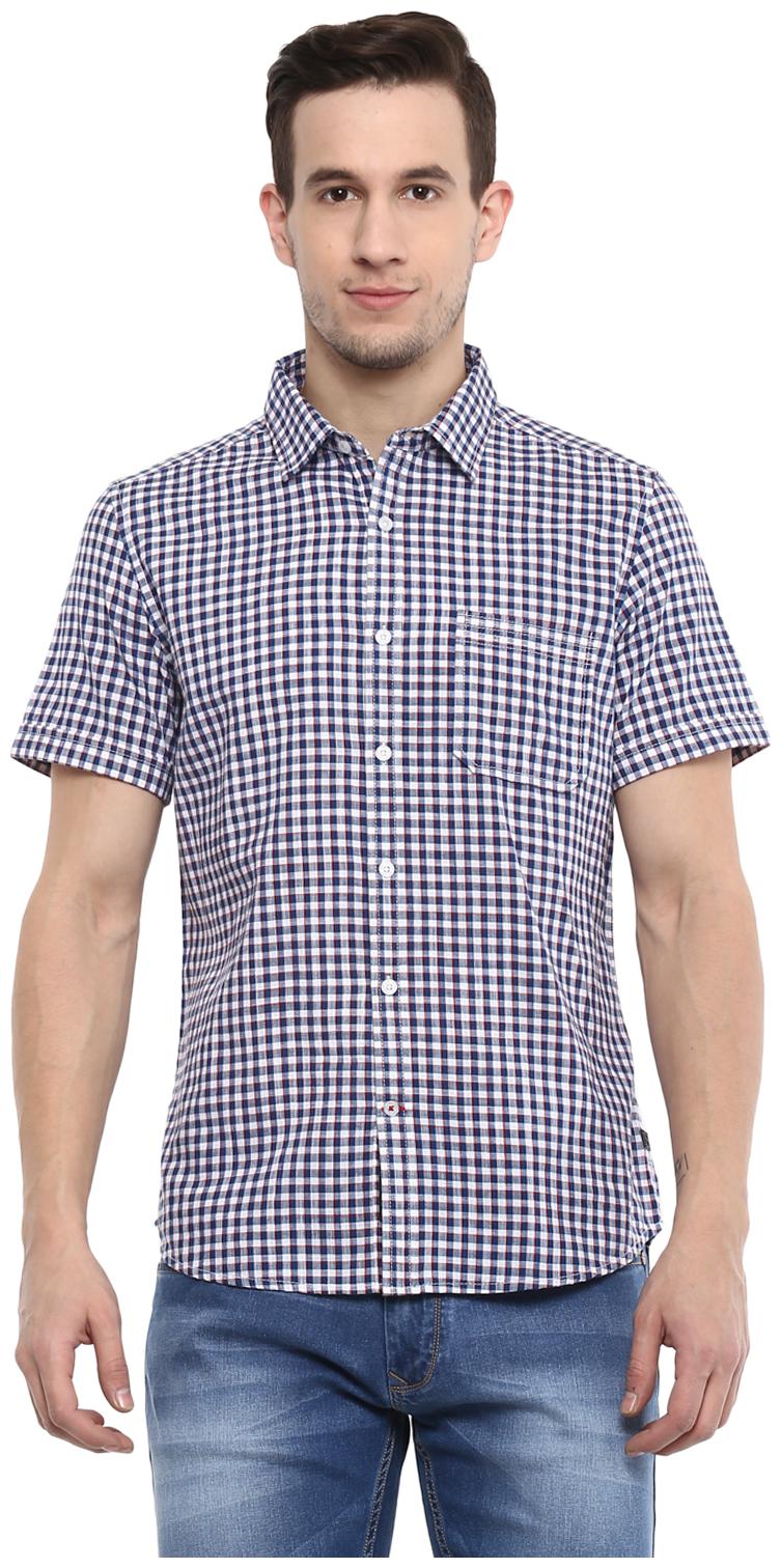

Red Chief Men Multi Checked Slim Fit Casual Shirt