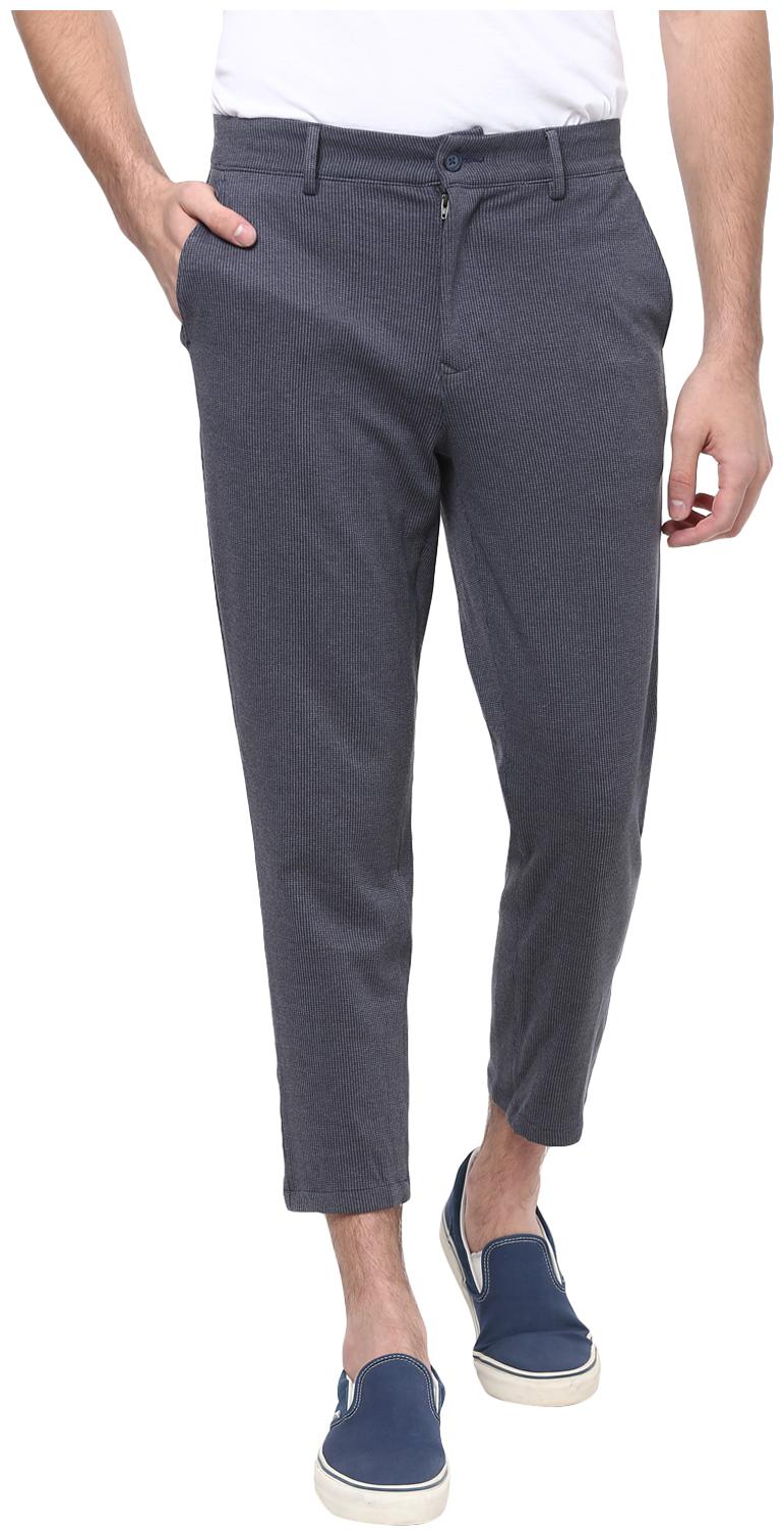 

Red Chief Men Grey Solid Slim fit Regular trousers