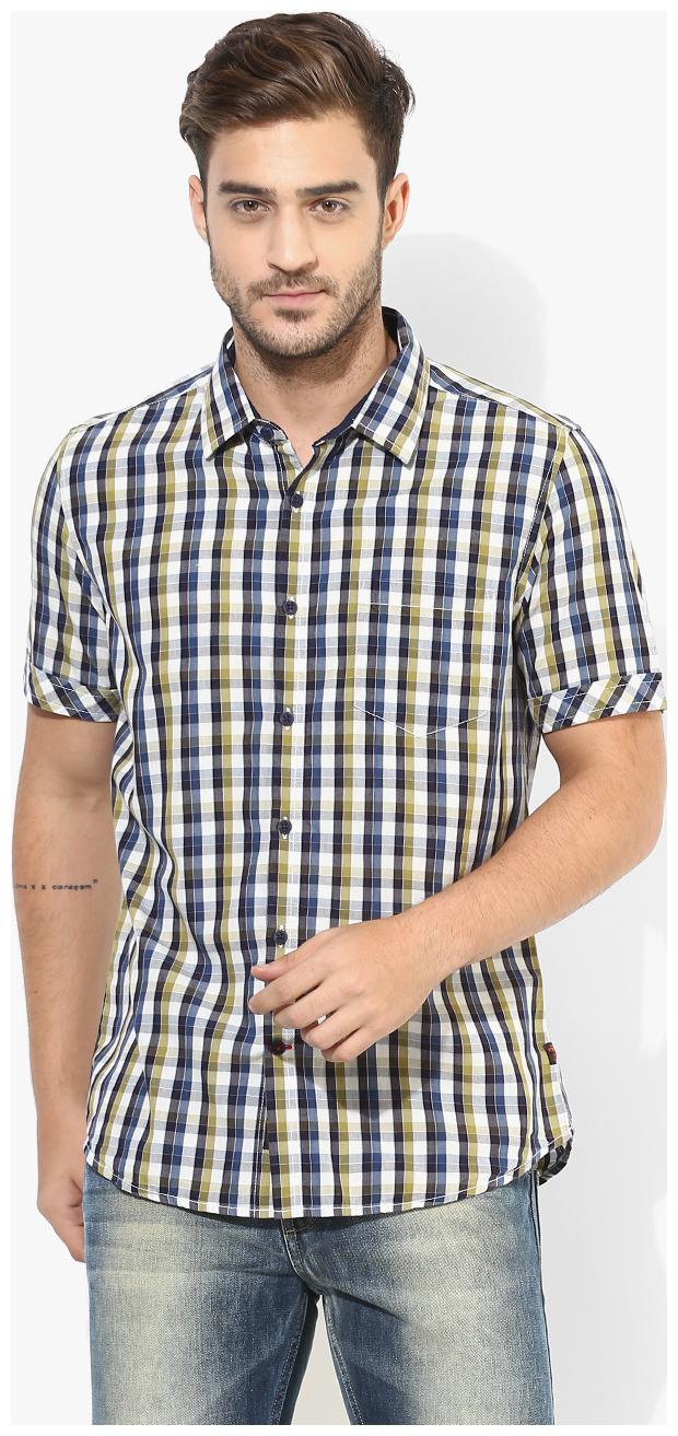 

Red Chief Men Multi Checked Regular Fit Casual Shirt