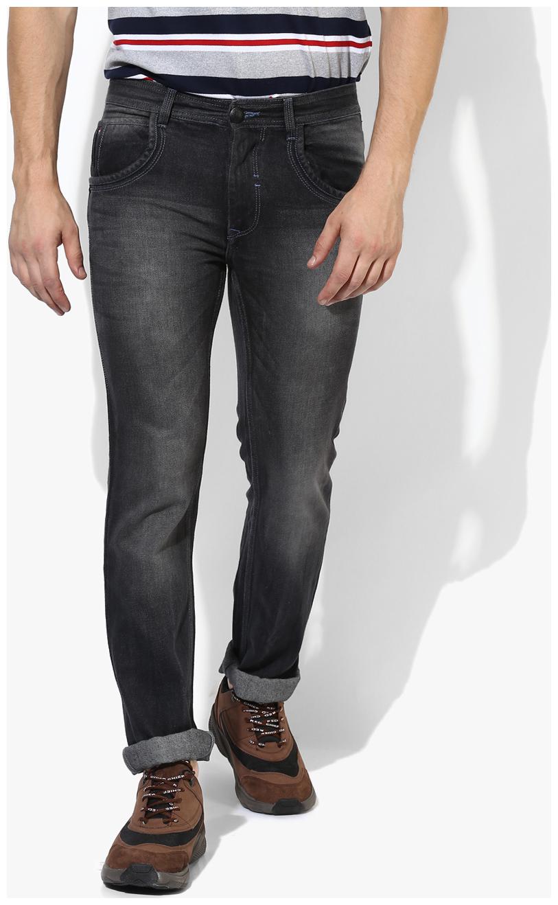 

Red Chief Men Grey Straight Fit Jeans