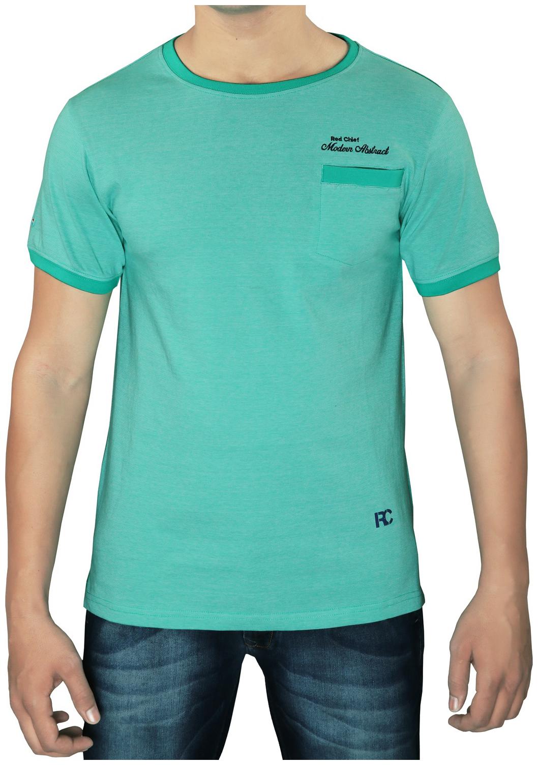 

Red Chief Men Green Regular fit Cotton Round neck T-Shirt - Pack Of 1