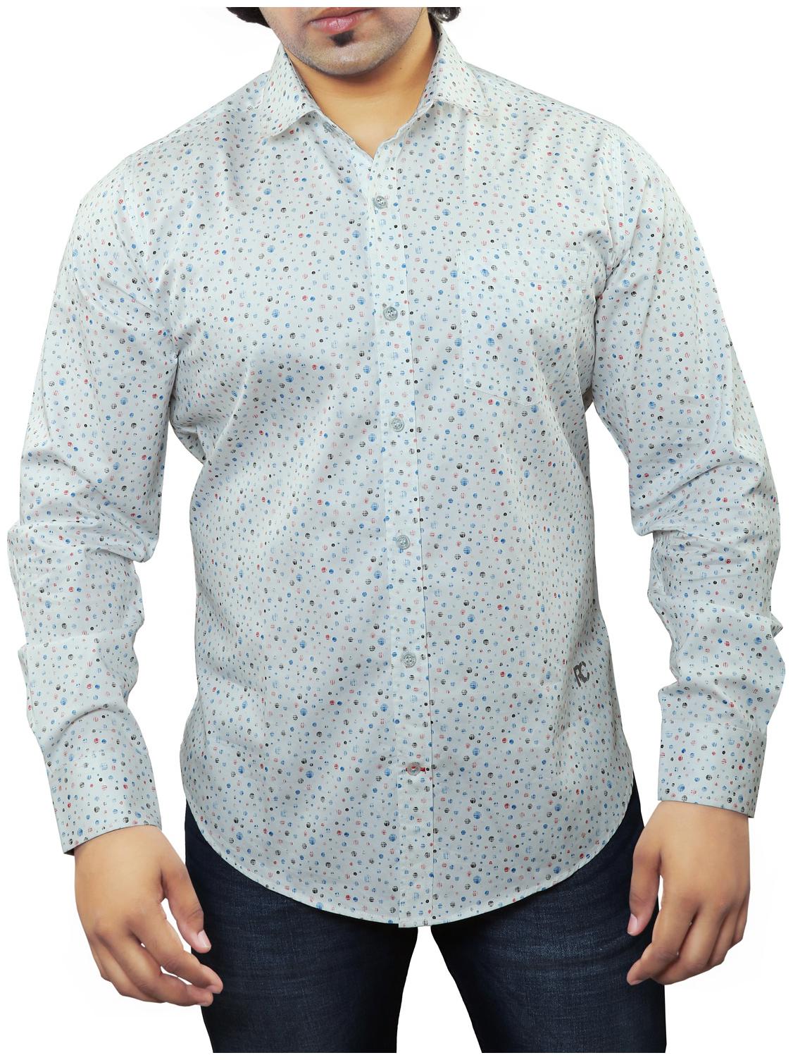 

Red Chief Men White Solid Regular Fit Casual Shirt