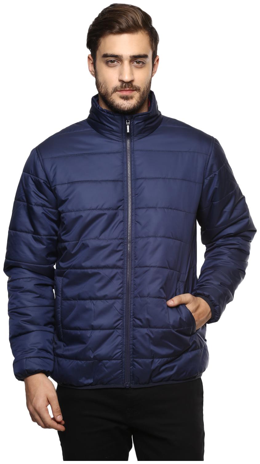 

Red Chief Men Polyester Quilted Jacket Blue