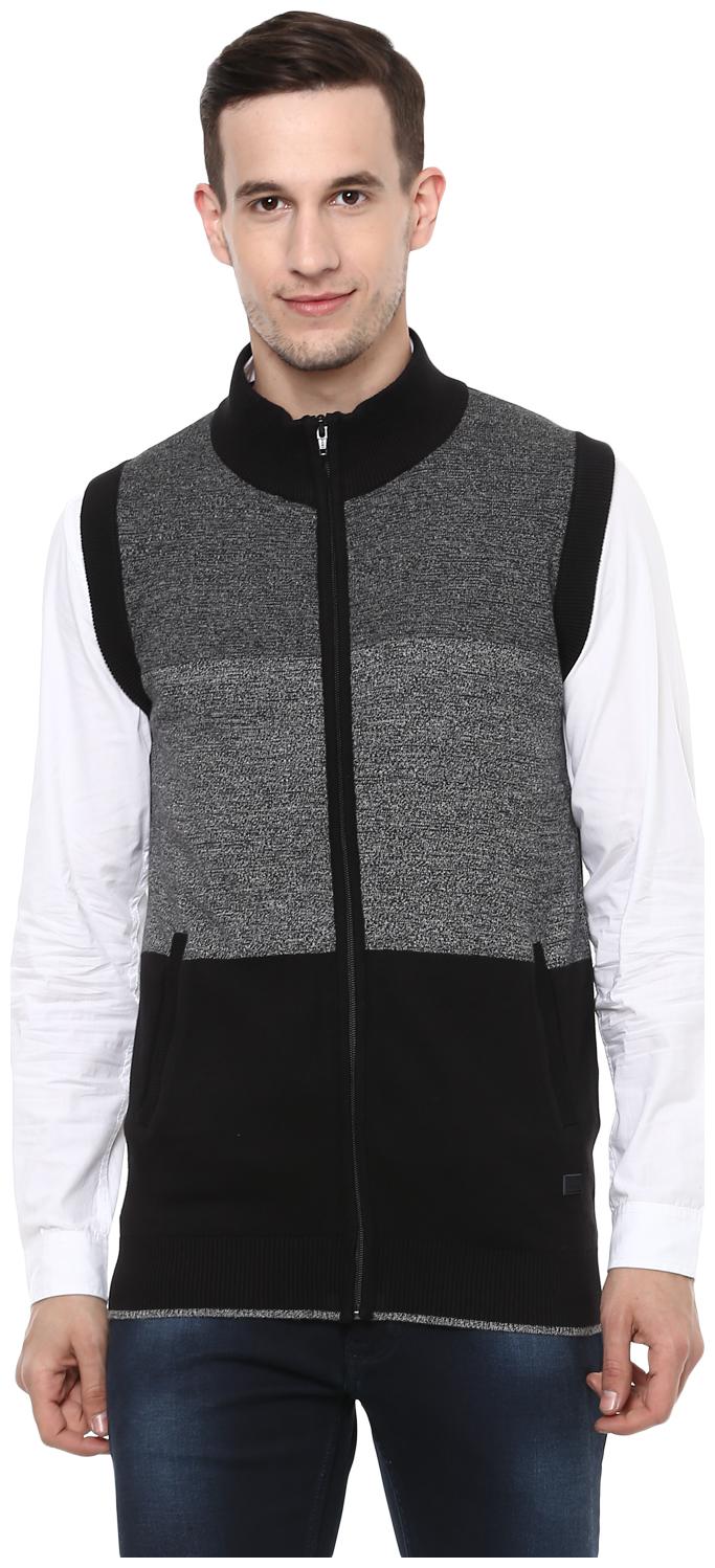 

Red Chief Men Cotton Pullover Grey Black