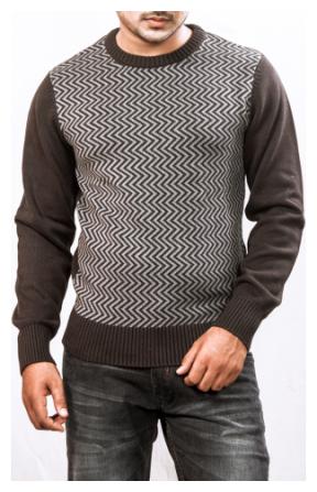 

Red Chief Men Cotton Pullover Black
