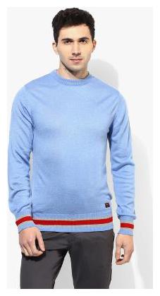 

Red Chief Men s Blue Full Sleeve Sweater (8410140 G00204)